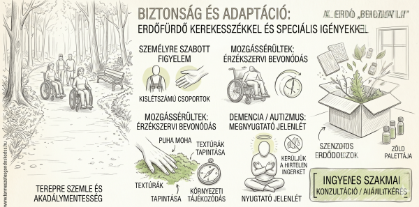 🎓 SZAKMA: Biztonság és adaptáció: Erdőfürdő kerekesszékkel és speciális igényekkel